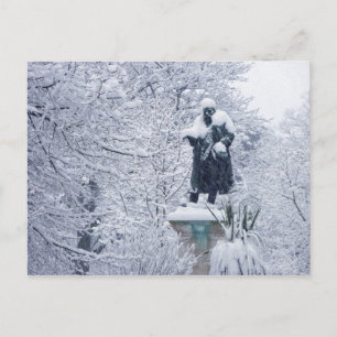 Snow in Cardiff Postcard