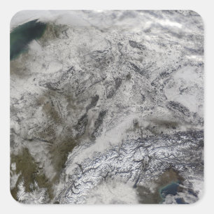 Snow in Europe Square Sticker