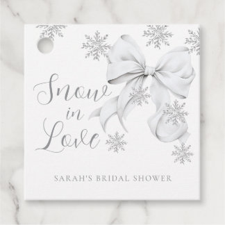 Snow in Love Favour Tags