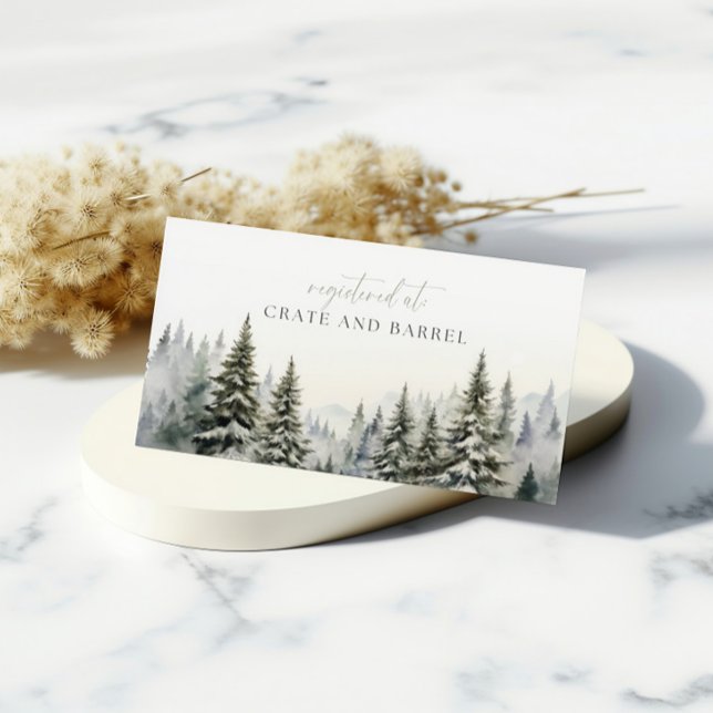 Snow In Love Winter Registry Enclosure Card (Creator Uploaded)