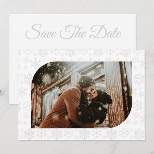 Snow In Love Winter Wedding Save The Date