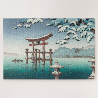Snow in Miyajima by Tsuchiya Koitsu Jigsaw Puzzle