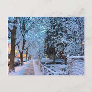 Snow in Montreal Postcard