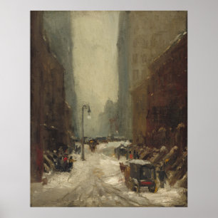 Snow in New York City (Winter in NYC) Poster