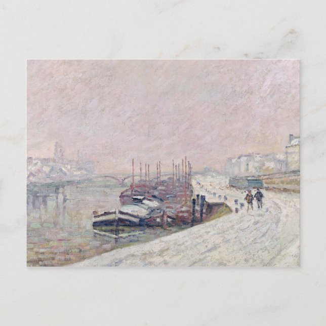 Snow in Rouen Postcard (Front)