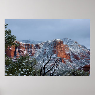 Snow in Sedona Arizona 2812 Poster
