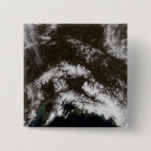 Snow in south central Alaska 2 Inch Square Button
