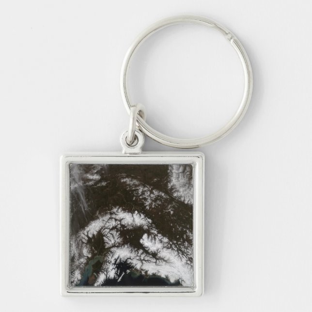 Snow in south central Alaska Keychain (Front)