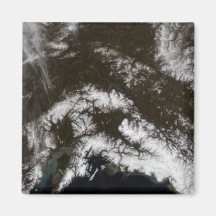 Snow in south central Alaska Magnet