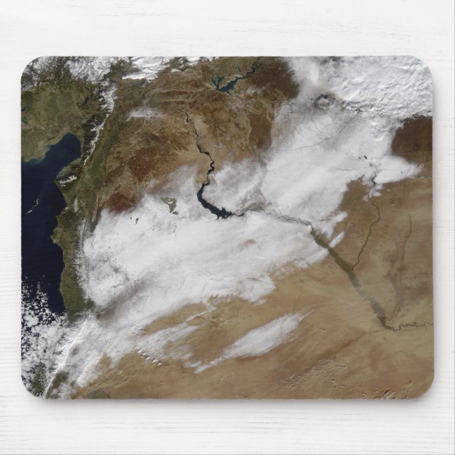 Snow in Syria Mouse Pad (Front)