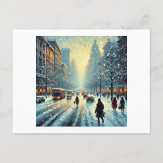 Snow in the City,  Postcard