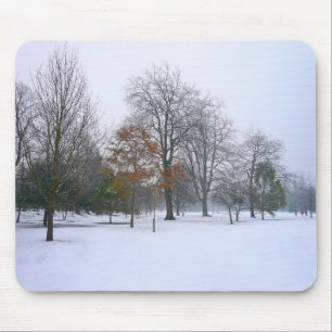 Snow in the Park Mouse Pad