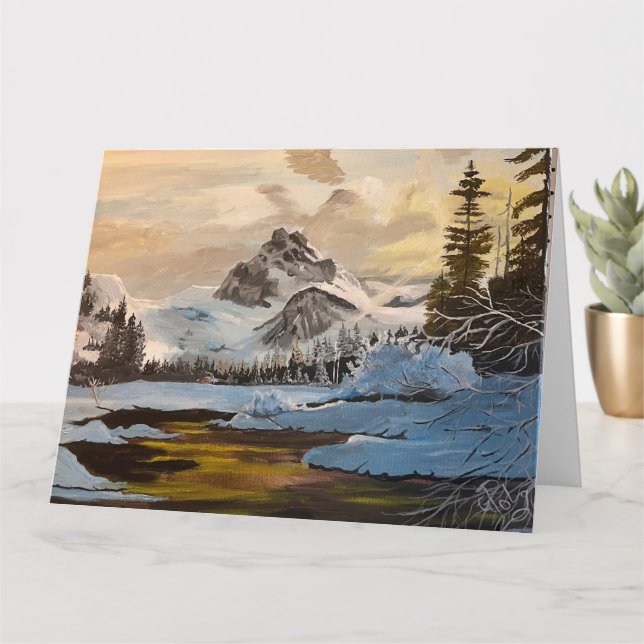 Snow in the Rocky Mountains, by Gary Poling Card (Small Plant)