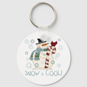 Snow is Cool Holiday Tshirts and Gifts Keychain