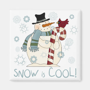 Snow is Cool Holiday Tshirts and Gifts Magnet