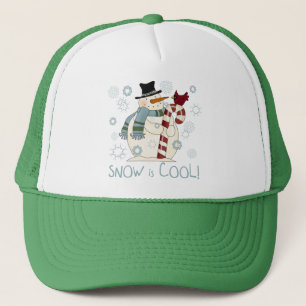 Snow is Cool Holiday Tshirts and Gifts Trucker Hat
