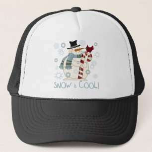 Snow is Cool Holiday Tshirts and Gifts Trucker Hat