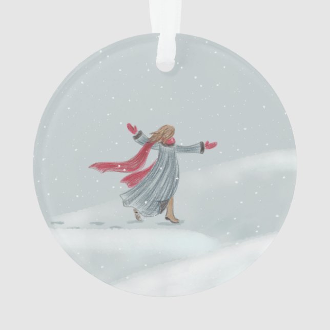 Snow Joy Ornament (Back)