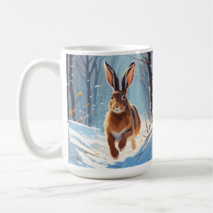 Snow-Kissed Revelry: The Hare Run Coffee Mug
