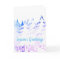 Snow Laden Trees Blue Purple White Christmas