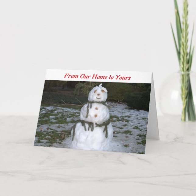 Snow Lady Christmas Card (Front)