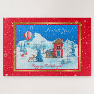 Snow Landscape Customize Jigsaw Puzzle