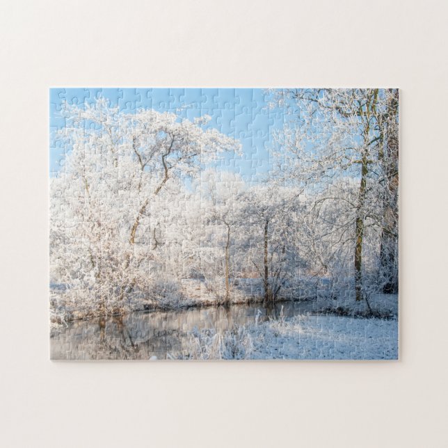 Snow Landscape Photo, 252 pieces Jigsaw Puzzle (Horizontal)