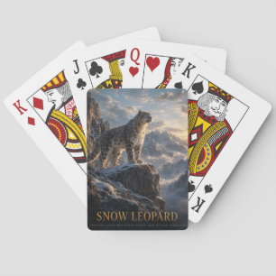Snow Leopard Alpine Highlands ANIMALS Playing Cards