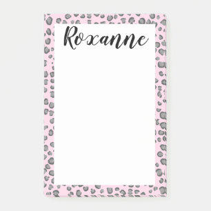Snow Leopard Animal Print CUSTOMIZE IT Notepad