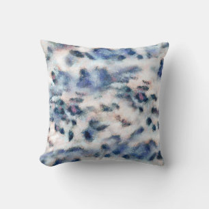 Snow Leopard Animal Print Skin Pattern Throw Pill Pillow