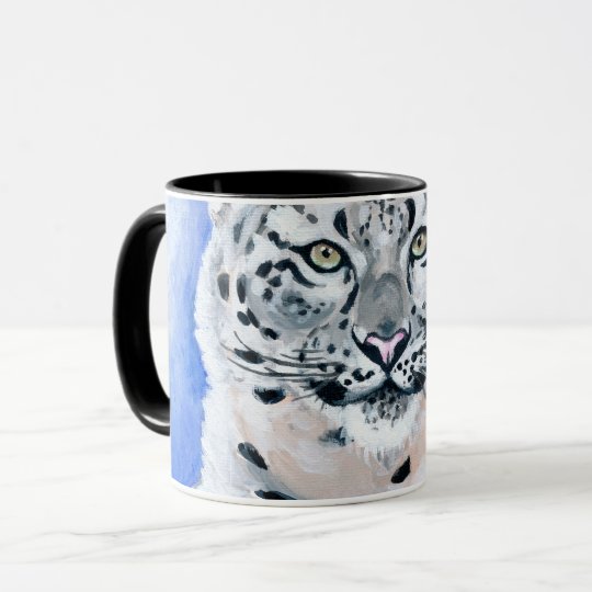 Snow Leopard Art Mug
