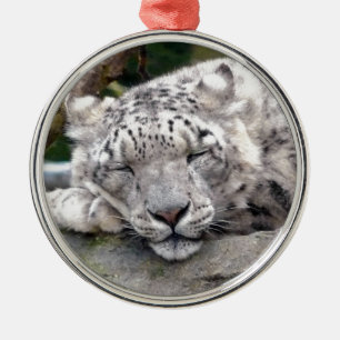 Snow Leopard - beautiful! Metal Ornament