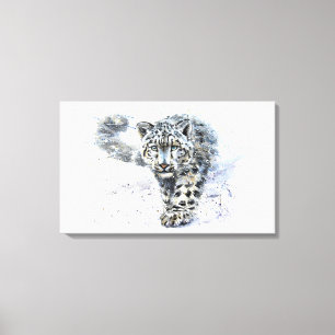 Snow leopard canvas print