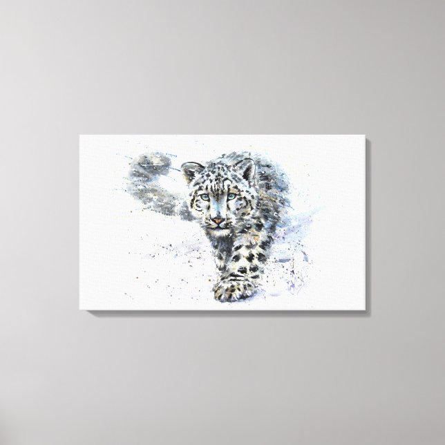 Snow leopard canvas print (Front)