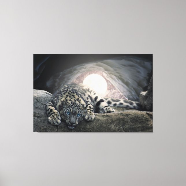 Snow Leopard Canvas Print (Front)