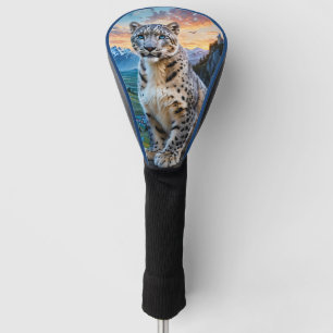 Snow Leopard Castle Sunrise  Golf Head Cover