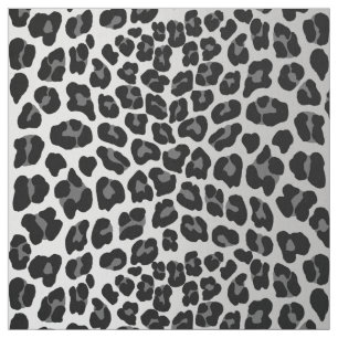 Snow Leopard Fabric
