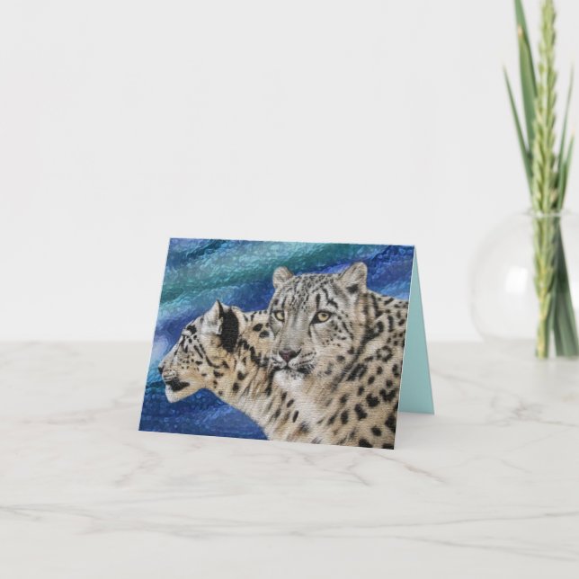 Snow Leopard Habitat Notecards (Front)