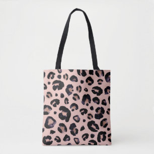 Snow Leopard, Hand Drawn Texture. Tote Bag