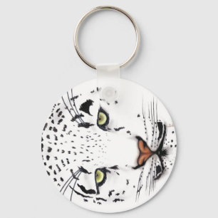 Snow Leopard Keychain