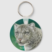 Snow Leopard Keychain