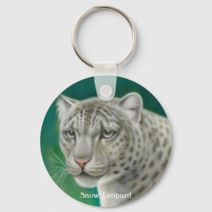 Snow Leopard Keychain