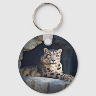 Snow Leopard Keychain