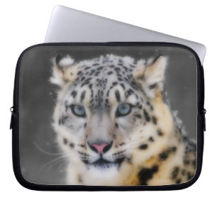 Snow Leopard Laptop Sleeve