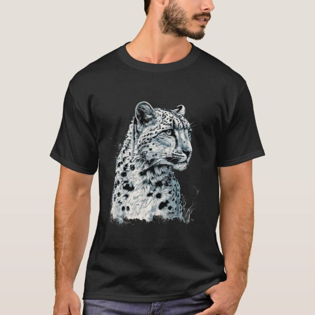 Snow Leopard Love | Let It Snow! T-Shirt (Front)