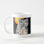 Snow Leopard Moon Coffee Mug (Left)
