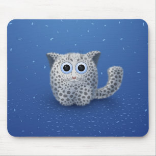 Snow Leopard Mouse Pad