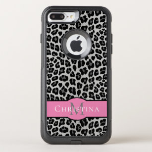Snow leopard name OtterBox commuter iPhone 8 plus/7 plus case