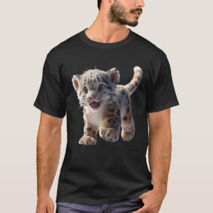 Snow Leopard Panther Big Cats Panthers Cute Snow L T-Shirt