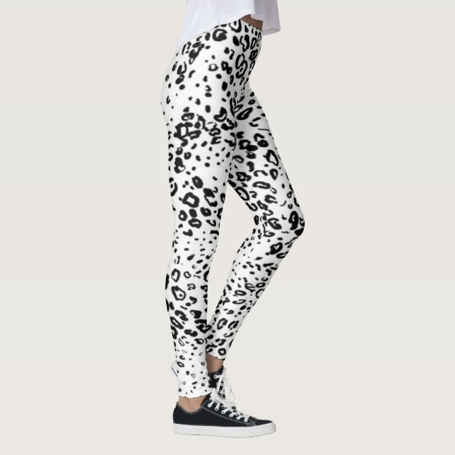 Snow Leopard Pattern Leggings (Right)